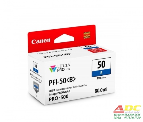 Mực in Canon PFI-50 Blue Ink Cartridge (0543C001AA)